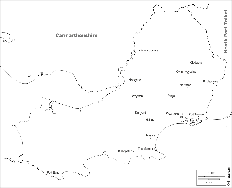Swansea map