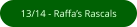 13/14 - Raffa’s Rascals